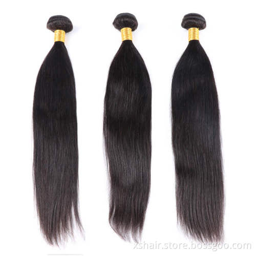 Cuticle aligned human hair bundles with closures and frontals unprocessed remy virgin human hair weaves